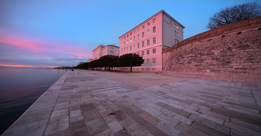 The University of Zadar at sunrise