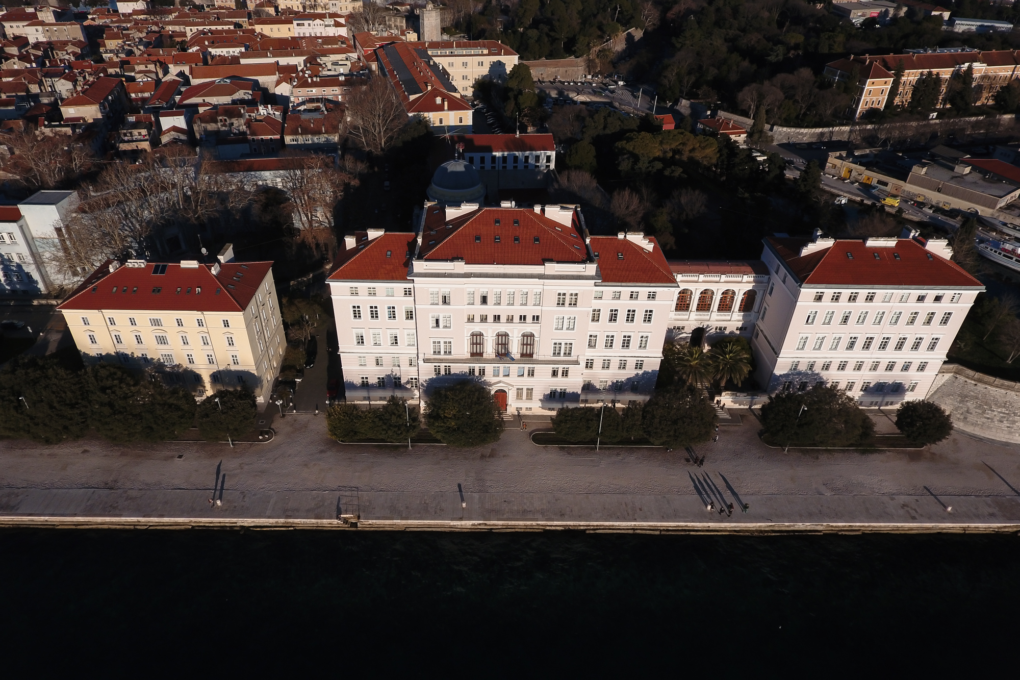 An aerial view of the University of Zadar